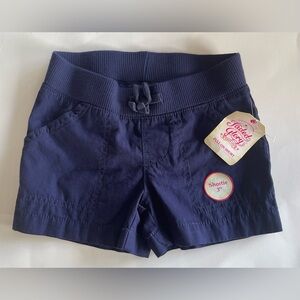 Faded Glory Girl’s Navy Blue 3” Shortie Shorts, Size 4/5